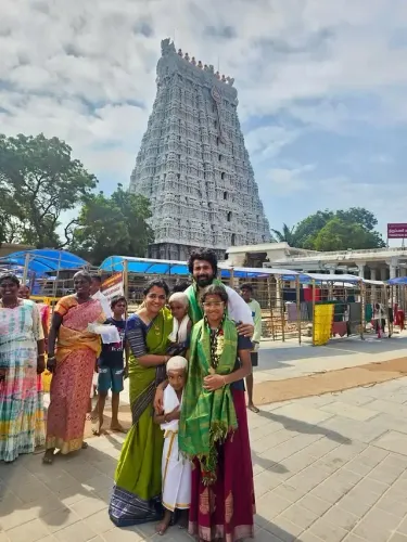 Did Sivakarthikeyan Pray at the Tiruchendur Murugan Temple with His Family?