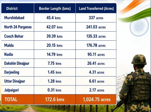 Smriti Irani: BJP Govt Transfers 1,024 Acres for Bengal Border Fencing