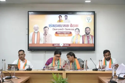 Smriti Irani chairs BJP Haryana booth-level strategy meet