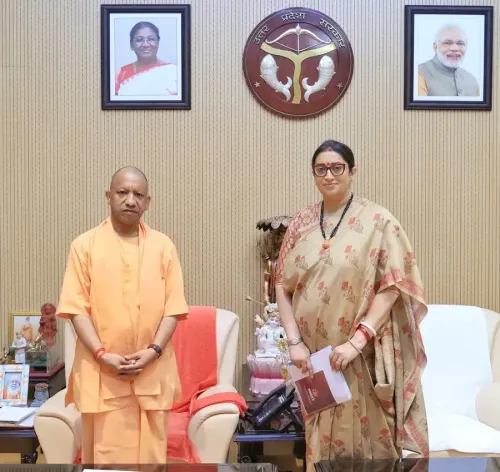 Smriti Irani meets CM Yogi in Lucknow, discusses Amethi projects and women empowerment