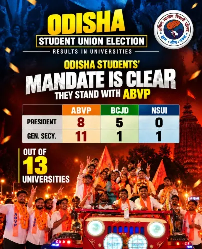 Smriti Irani hails ABVP's sweep in Odisha student polls