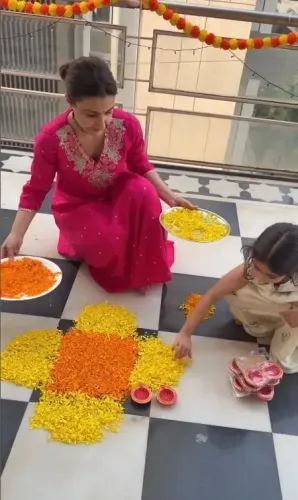 Soha Ali Khan gives a glimpse into her Diwali preps with in-laws