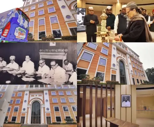 Sonia Gandhi Unveils Congress Party's New Headquarters in Delhi