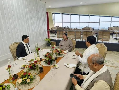Sonowal, Gadkari, Conrad Sangma meet at NE Summit