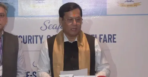 Sonowal Holds Media Interaction in Mumbai