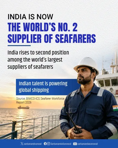 Sonowal: India now world's 2nd-largest seafarer supplier