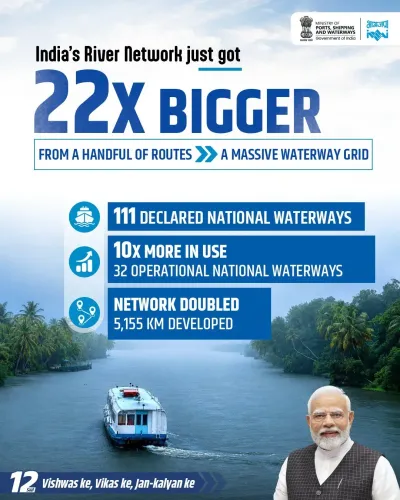 Sonowal: India's river network 22x bigger under Modi