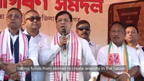 Sonowal targets Rahul Gandhi, Congress in sharp political post