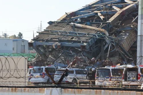 What Led to the Collapse of the Boiler Tower at the Ulsan Power Plant?