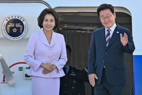 South Korea's Lee Jae Myung returns after 11-day tour spanning US tech, South America