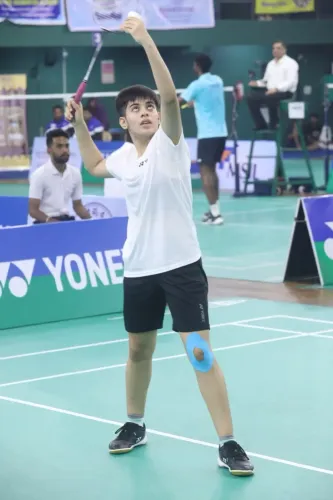 Rithvik Sanjeevi Shocks Defending Champion Chirag Sen in Third Round of Sr National Badminton
