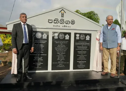 India-built model villages in Sri Lanka: 24 homes handed over in Kurunegala