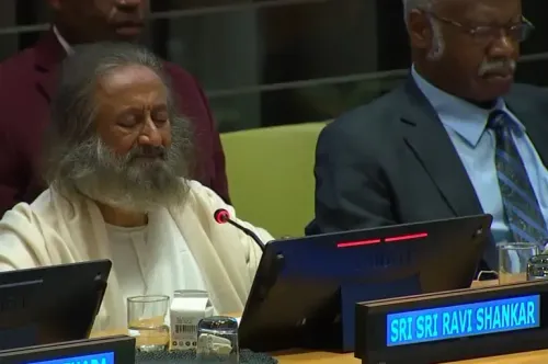 Sri Sri Ravi Shankar Promotes Inner Peace Through Meditation at UN Amidst Global Challenges