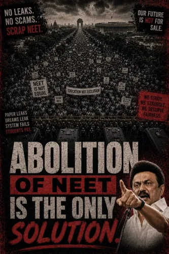 Stalin Backs Delhi Student Protests, Demands NEET Abolition