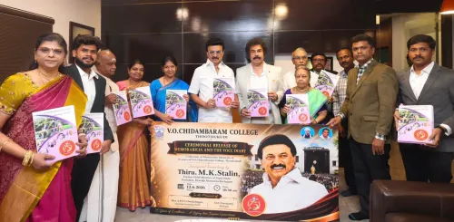Stalin Greets V.O. Chidambaram College on Ruby Jubilee
