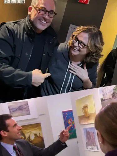 Did Steve Carell Just Surprise Jenna Fischer at Her Play?