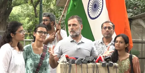 Rahul Gandhi backs student protesters at Jantar Mantar, demands Pradhan sacking