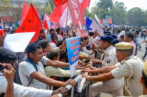Student Protest in Patna Turns Violent Amid UGC Demands