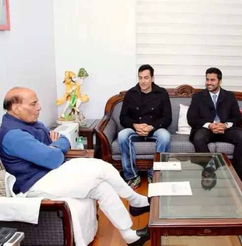 क्या सुधांशु पांडेय ने राजनाथ सिंह से मुलाकात में अद्भुत विचार साझा किए?