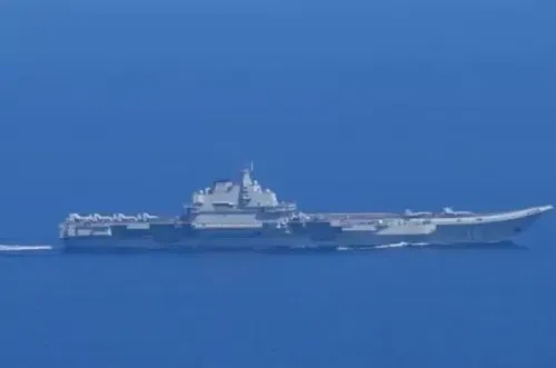 क्या चीनी ल्याओनिंग विमानवाहक पोत ने सुदूर समुद्र में प्रशिक्षण किया?