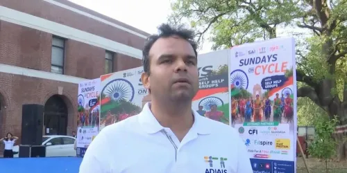 फिट इंडिया 'संडे ऑन साइकिल' का 76वाँ संस्करण, मेजर ध्यानचंद स्टेडियम में 1,000 से अधिक प्रतिभागी