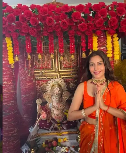 Surbhi Chandna's emotional Ganpati visarjan: glimpses from farewell celebrations