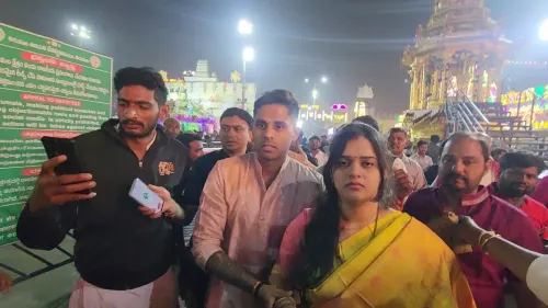 Did Suryakumar Yadav visit Tirumala Sri Venkateswara Swamy temple?