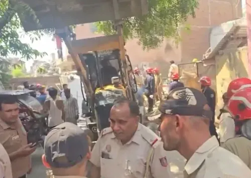 Cylinder blast collapses Delhi building in Mukundpur, six hurt