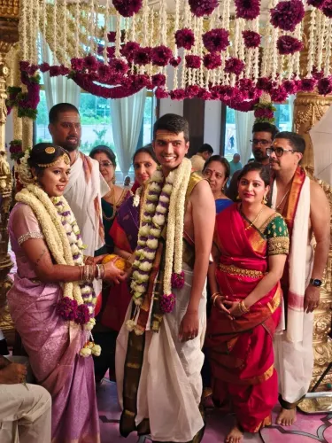 Swamy Congratulates MRVChennai's Son on Bengaluru Wedding