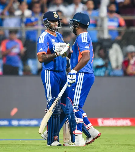 T20 World Cup Semifinal: Samson's Explosive 89 Powers India to 253 Against England
