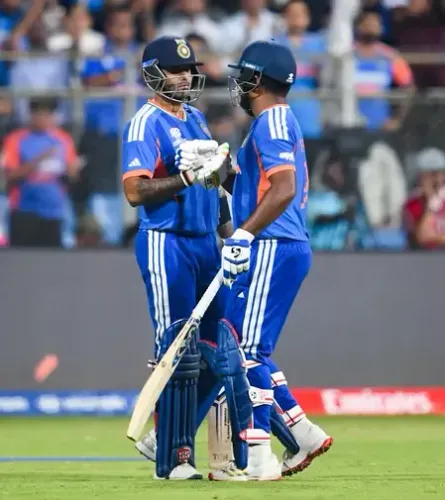 T20 World Cup Semifinal: Samson's Explosive 89 Powers India to 253 Against England