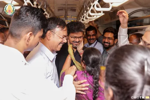 Tamil Nadu CM Joseph Vijay inspects Chennai Metro progress