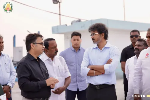 Tamil Nadu CM Vijay Inspects Chembarambakkam Lake Infrastructure