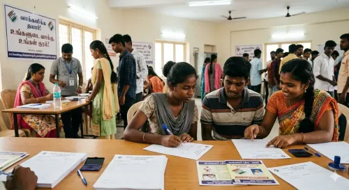 Tamil Nadu Sees Over 6.48 Lakh Voter Applications as Polls Approach; Final List Due April 6