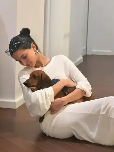 Tara Sutaria Enjoys Cozy Weekend Cuddles with Her Pets