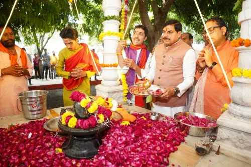 CM Mohan Yadav visits Nijanand Dham Ashram on Raksha Bandhan, urges welfare spirit