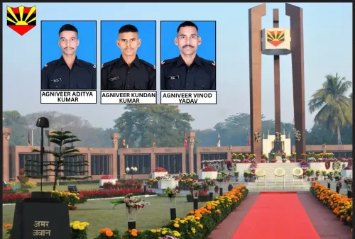 दिबांग बाढ़ में तीन अग्निवीरों का बलिदान: आदित्य, कुंदन और विनोद को सेना की श्रद्धांजलि