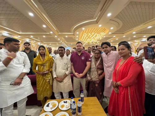 Tejashwi Yadav attends weddings in Patna, Hajipur