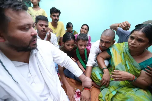 Tejashwi Yadav Meets Banti Yadav's Family, Vows Justice
