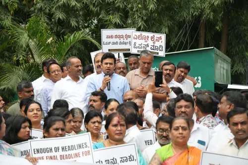 Why is Tejasvi Surya Protesting for the Yellow Line Metro Completion in Bengaluru?