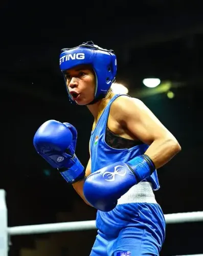 Telangana CM congratulates Nikhat Zareen on bagging gold in World Boxing Cup Finals