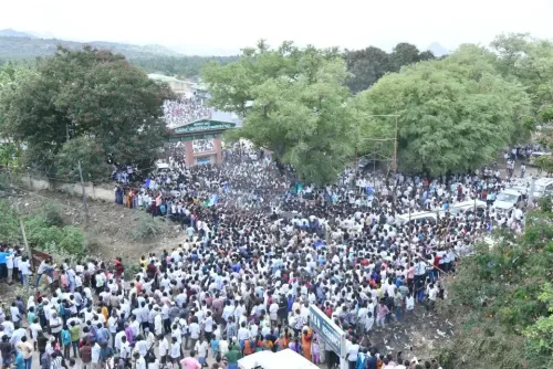 What Caused Tension During Jagan's Visit to Chittoor District?