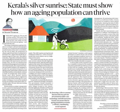Tharoor Discusses Ageing Population Policy with Kerala Opposition Leader