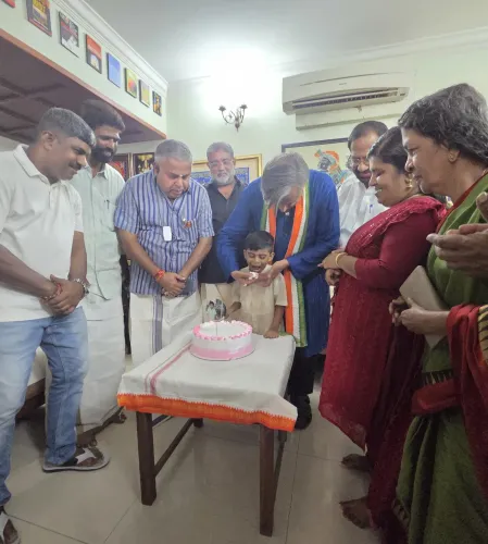 Tharoor Hosts Birthday Party for Aide's 6-Year-Old Son