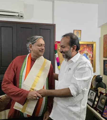 Tharoor Meets Kerala Culture Minister on IFFK, Bharat Bhavan