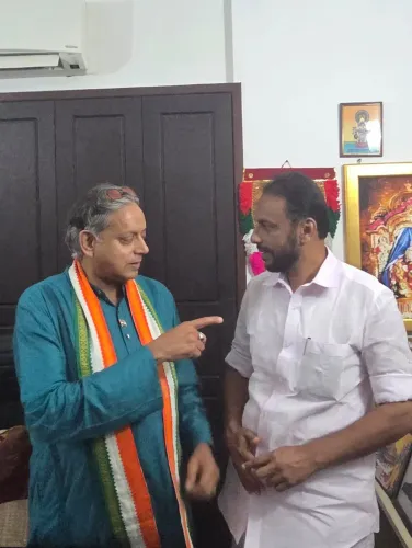 Tharoor meets Poonjar MLA Sebastian MJ, hails policy depth