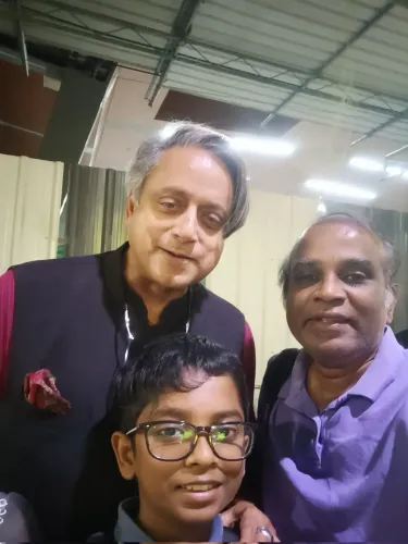 Tharoor Posts a Namaste Emoji on X