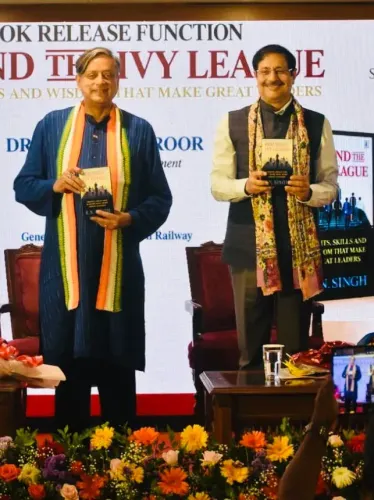 Tharoor releases 'Beyond the Ivy League' by railway GM RN Singh