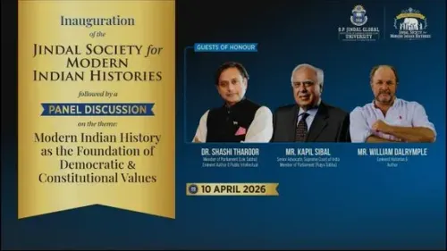 Tharoor shares video of O.P. Jindal Global University event