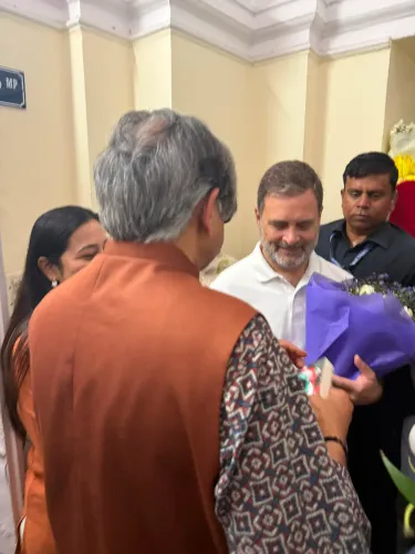 Tharoor wishes Rahul Gandhi on 56th birthday in Delhi
